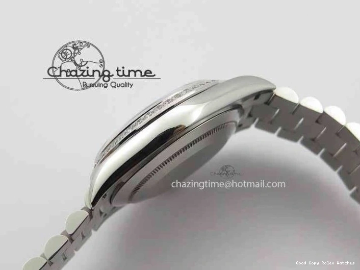 Best AAA Replica Sites 3699 BP Stylish SS Maker Best Ice SS On Bracelet Bezel Diamond ETA Day Blue 40mm Date Edition Dial 1228